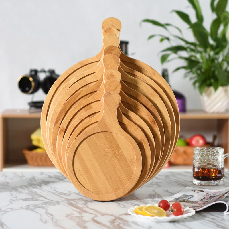 Ibaking Деревянные 7 14 дюймов круглые камни для пиццы тарелки сервировки доска из