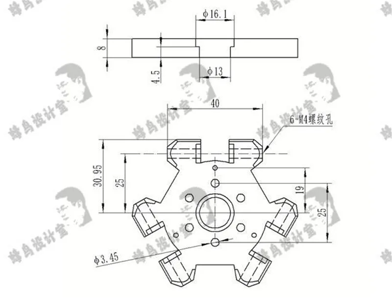 Мини 3D принтер Funssor M4 Delta Kossel экструзионный hotend kit с индуктивным датчиком