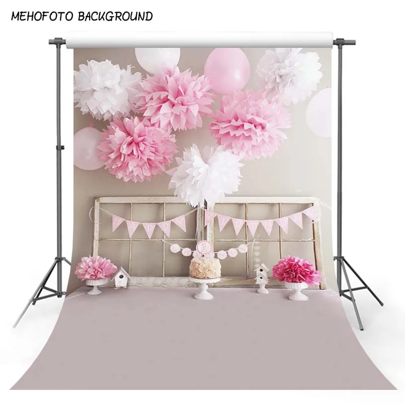 

Фоны для фотосъемки MEHOFOTOl, детский фон для фотосъемки, фон для фотостудии с розовыми цветами для дня рождения, реквизит для фотостудии