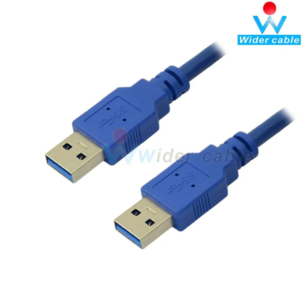 

1 м синий цвет 28AWG Супер Скоростной USB-Кабель AM USB 3,0 AM-AM кабель USB3.0 VER 006C
