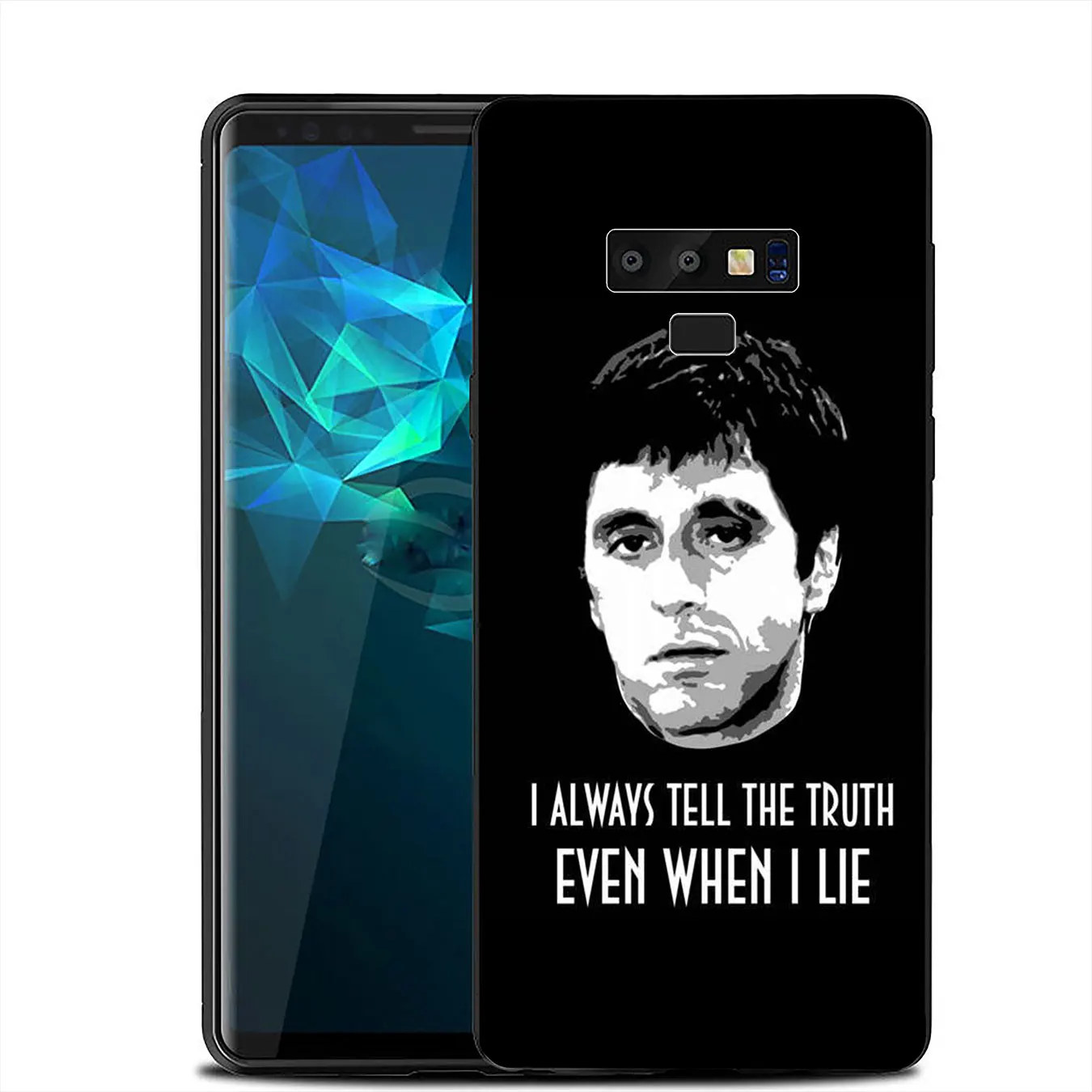 Scarface Тони Монтана роскошный высокий протектор на конце чехол для Samsung Galaxy A6 A9 A8 A7