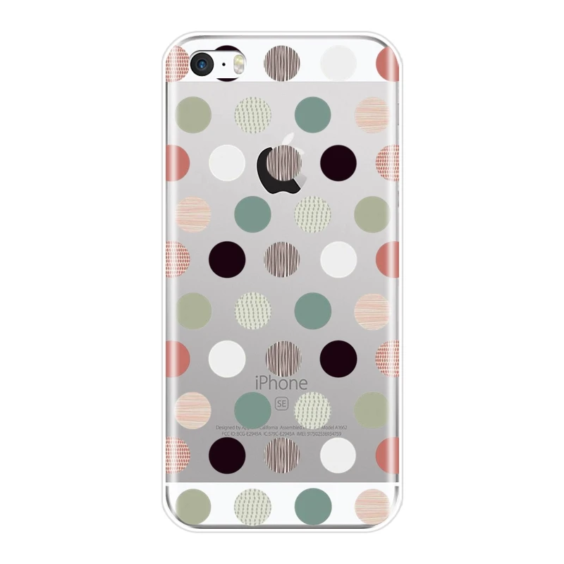 Чехол для телефона из ТПУ Apple iPhone 5 5C 5S SE 4 4S мягкий силиконовый чехол в красный