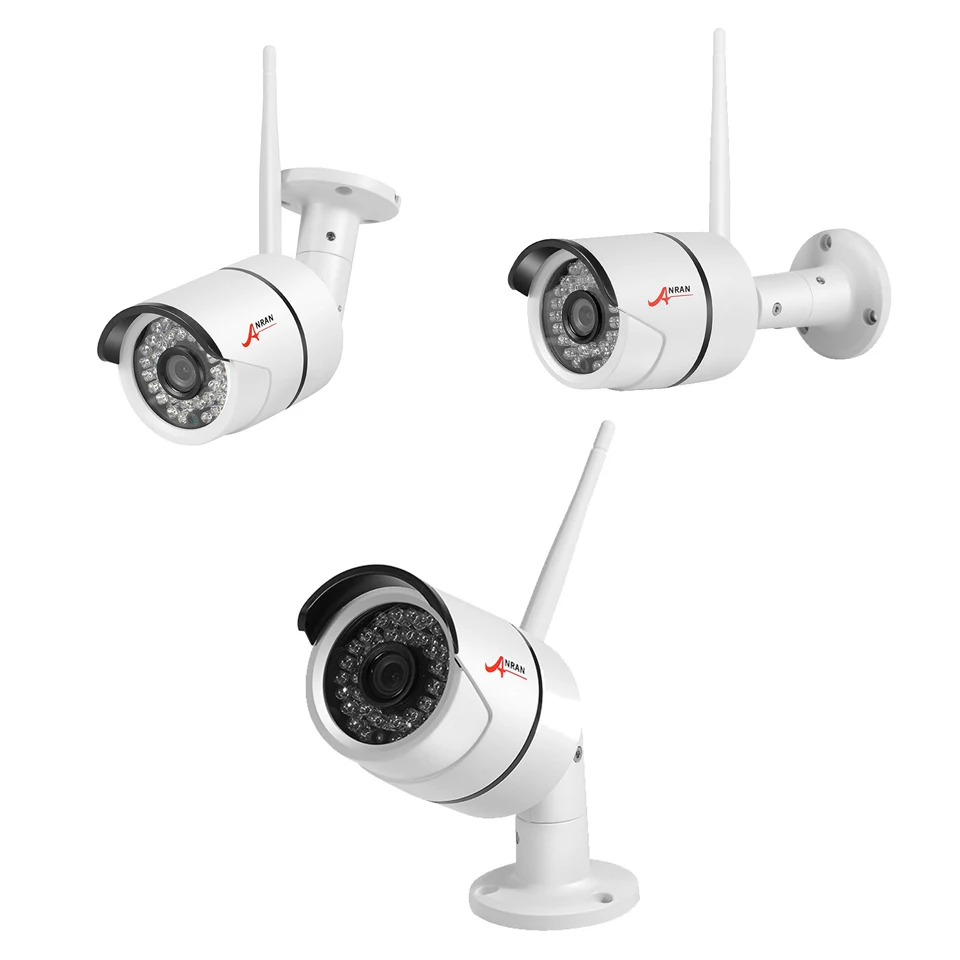 Anran 4ch 720 P 12 ''ЖК-дисплей Экран Беспроводной NVR видеонаблюдения 36ir открытый 1.0mp