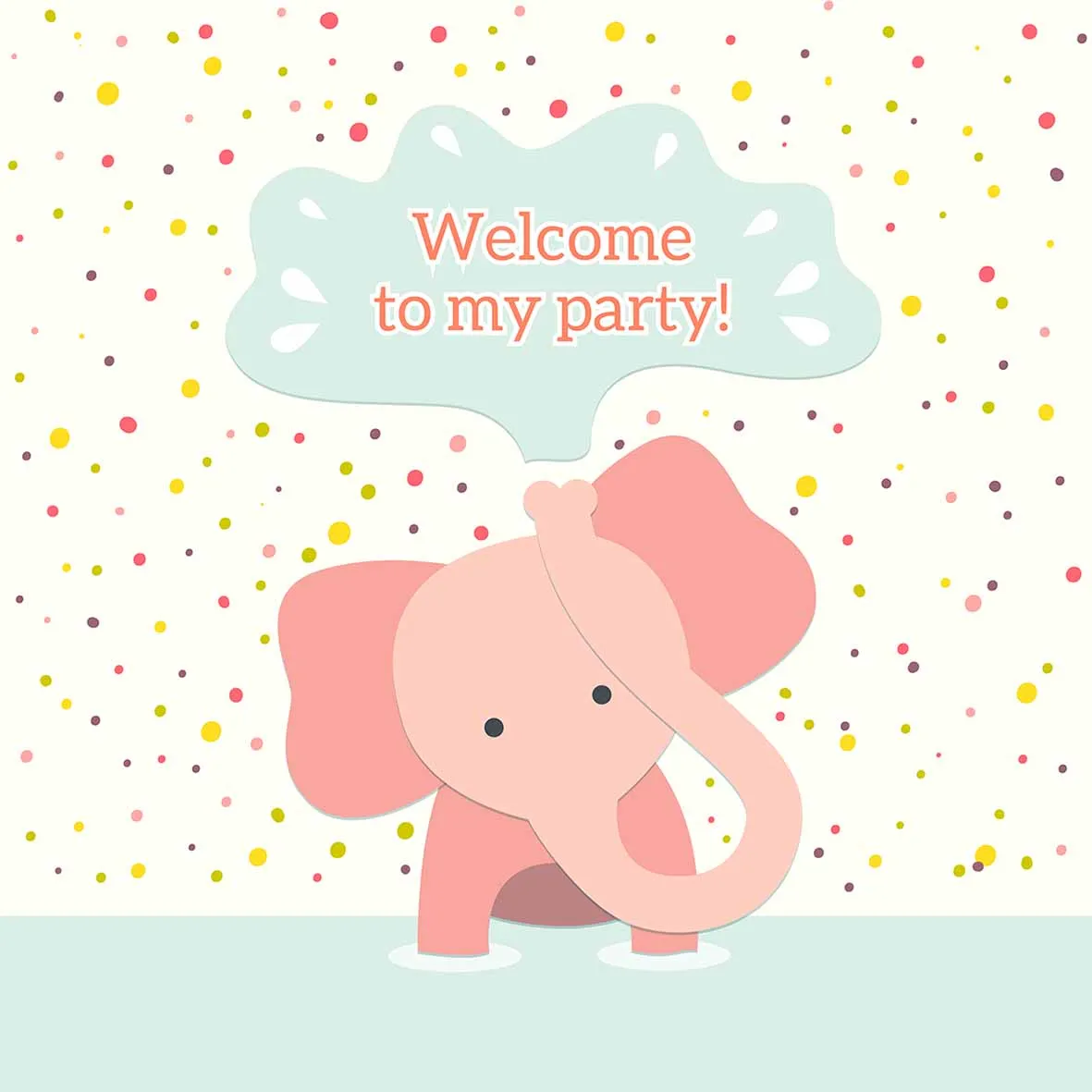 Allenjoy фон для фотосъемки пятна розовый слон милый мультфильм день рождения