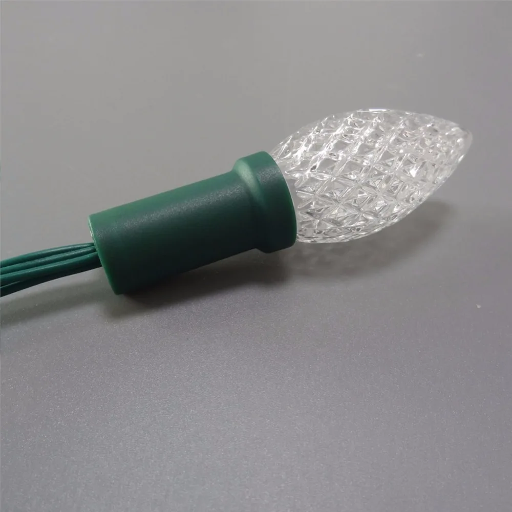 200 шт. C7/C9 DC12V WS2811 50 узлов/гирлянда D20D S20 Адресуемая RGB светодиодная Рождественская