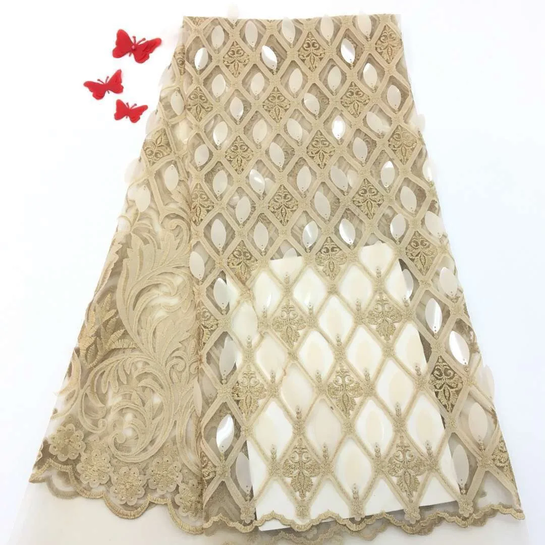 Высокое качество африканская кружевная ткань химическое кружево