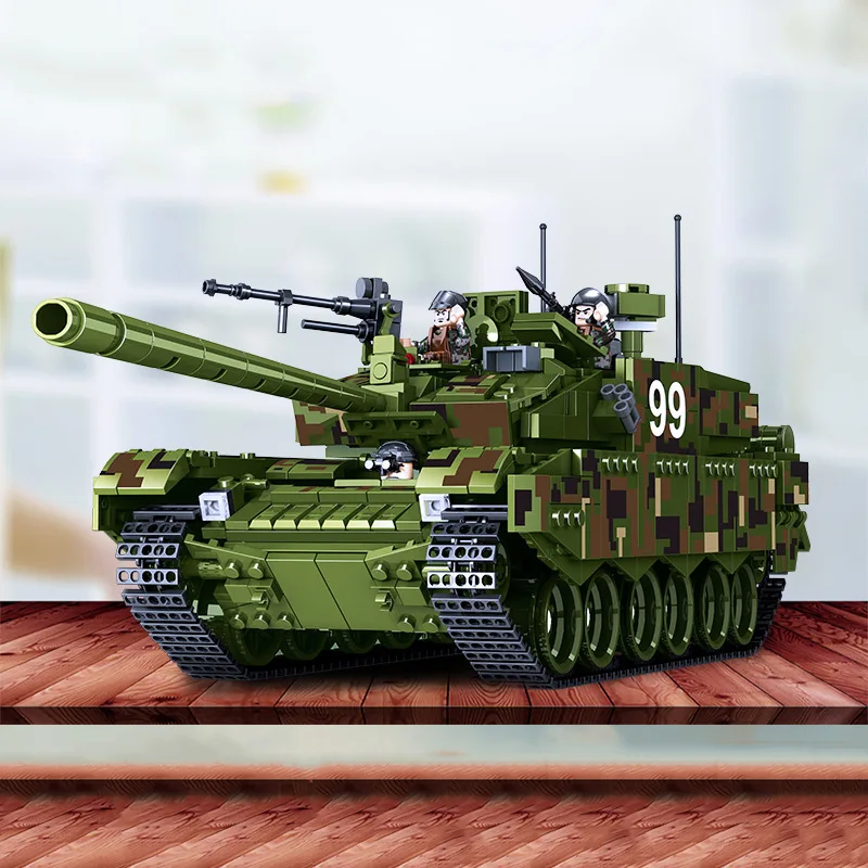 Сборочные баки сборочные блоки танки пушки военные пазлы DIY модельные игрушки