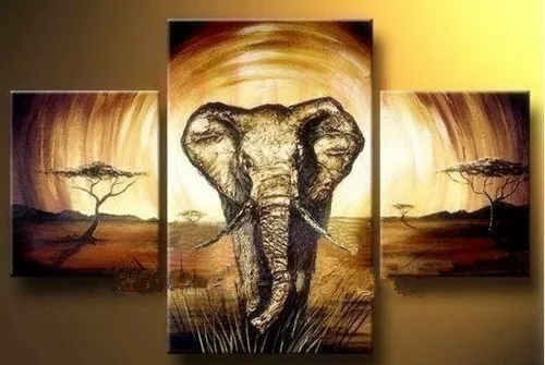DIY Алмазная вышивка лес Слоны Триптих Квадратные наборы стразов 3d алмазная