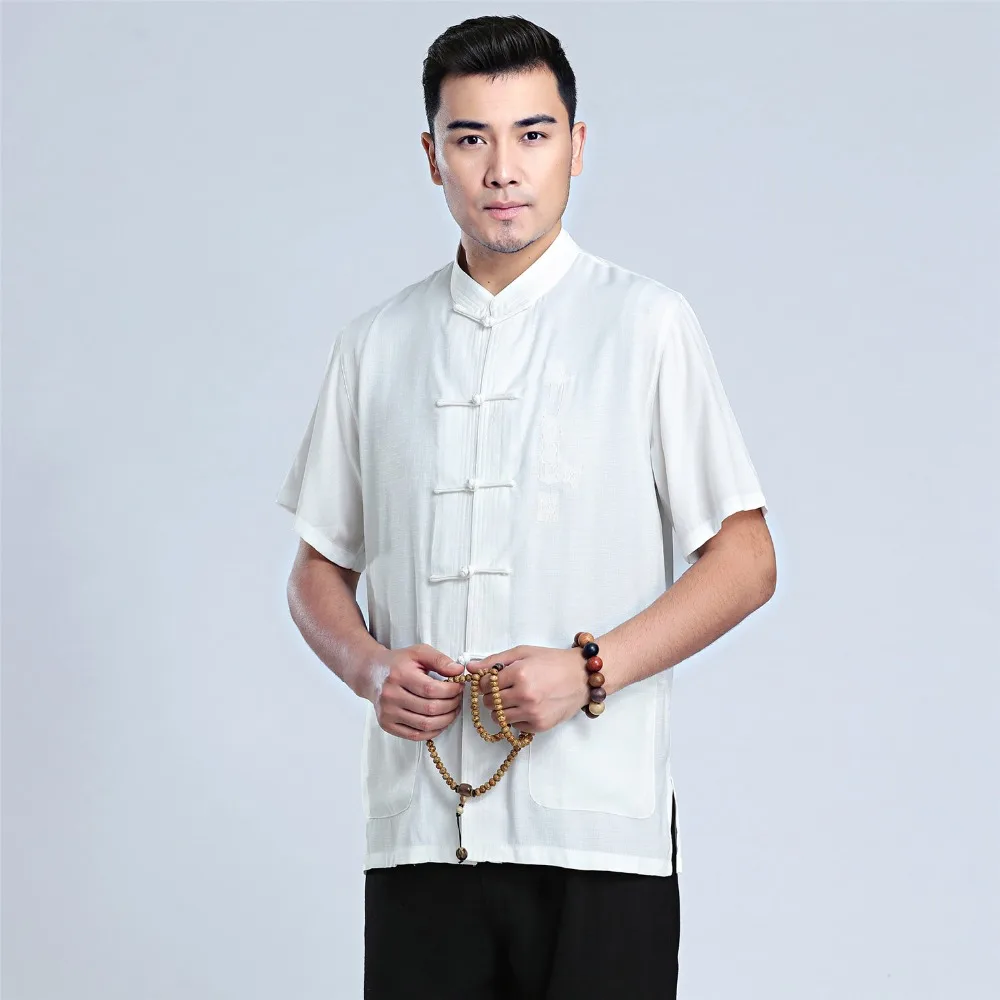 

Shanghai Story Short Sleeve Chinese Traditional Clothing KungFu Shirt For Man Chinese Top For Man Kung Fu Shirt