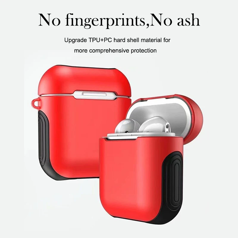 ТПУ+ PC силиконовый Bluetooth беспроводной чехол для наушников AirPods защитный чехол Аксессуары для кожи для Apple Airpods зарядная коробка