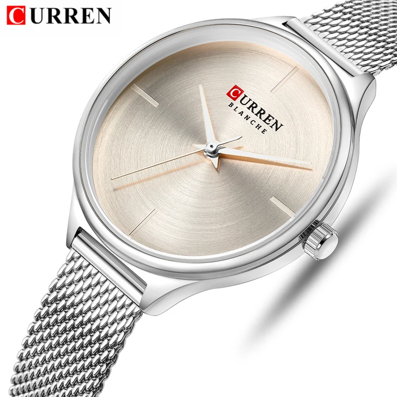 

CURREN Women Fashion Classic Quartz Watches Female Simple Luxury Watch Ladies Stainless Steel Waterproof Wristwatch