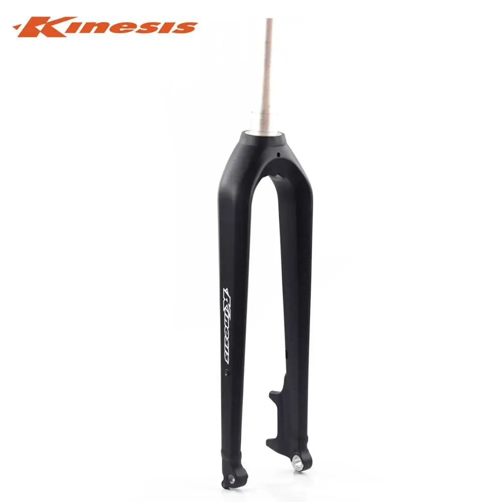 fork only Kinesis 27," 650B 29er алюминиевая MTB Boost вилка жесткая коническая 1/8" до 1 1/" дисковый тормоз 110 мм x 15 мм через ось вилки - Цвет: fork only