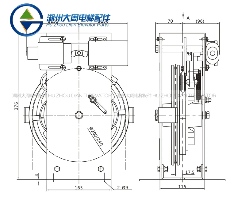 Лифт OX 187 ограничитель скорости/Ningbo Aodepu скорости/Двусторонняя машина скорости