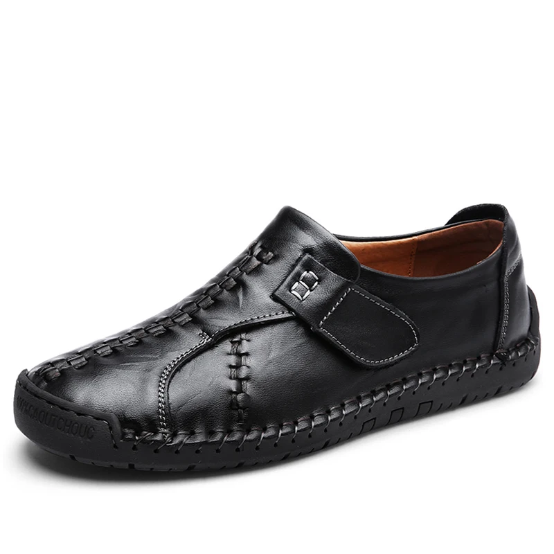 Мужские Кожаные Мокасины JUNJARM лоферы из мягкой кожи повседневные 38-46 | Кожаная