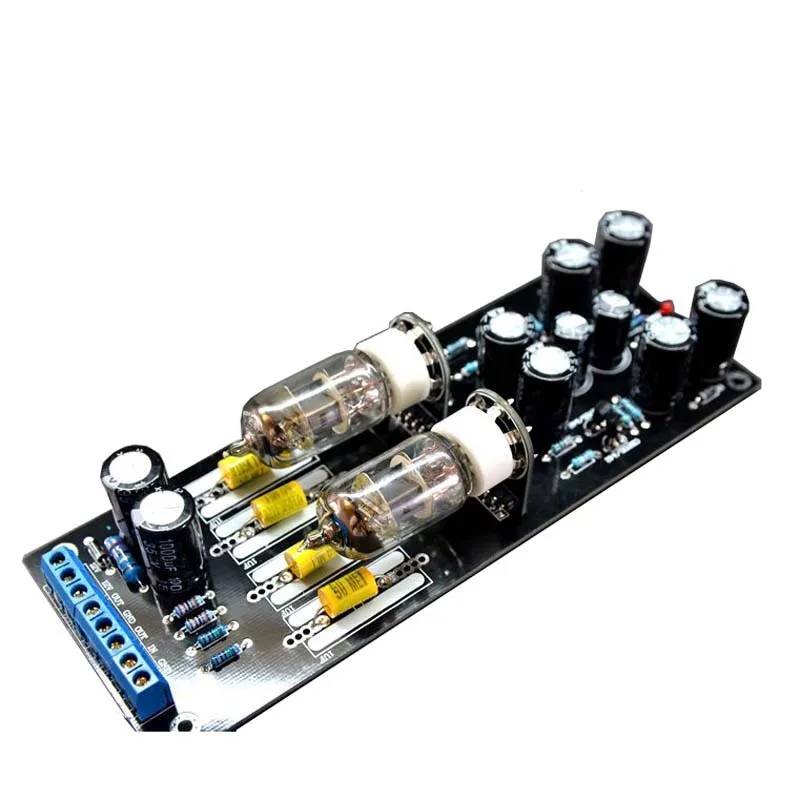 6J1/6AK5 Home Video Amplifier Boars AC 12V 500mA Musical Fidelity Tube Preamplifier Stereo HiFi Pre-Amp Board Amplificador | Электроника