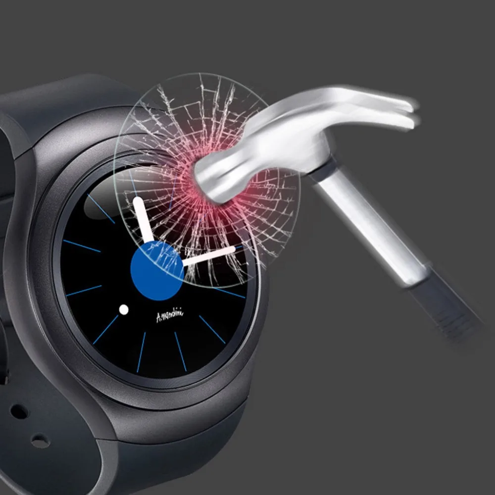 Закаленное стекло Защитная пленка для экрана Samsung Gear S2 классические Смарт