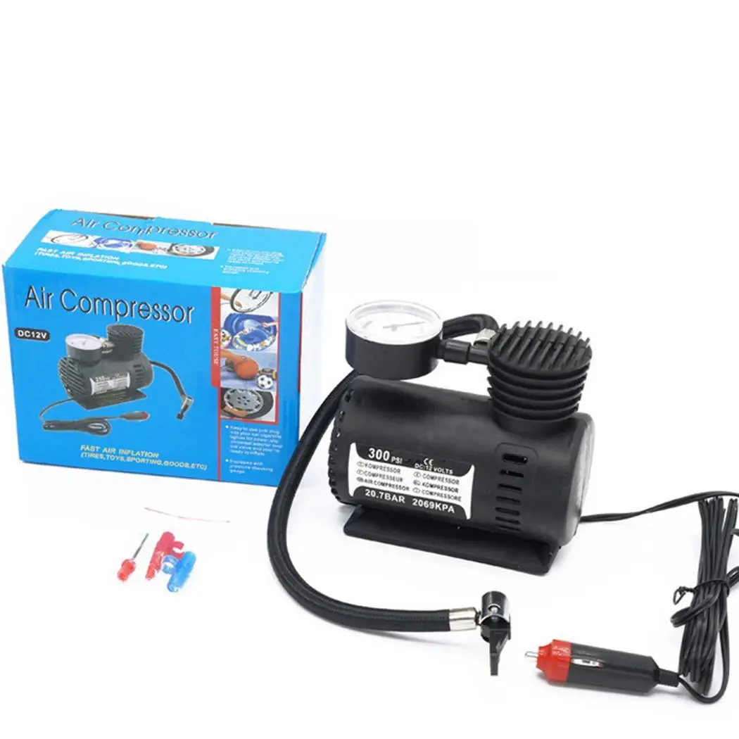 Портативный практичный 12 в автомобильный пневматический насос цифровой для