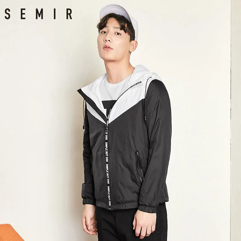 SEMIR куртки мужские пальто с длинными рукавами капюшоном шикарная модная одежда