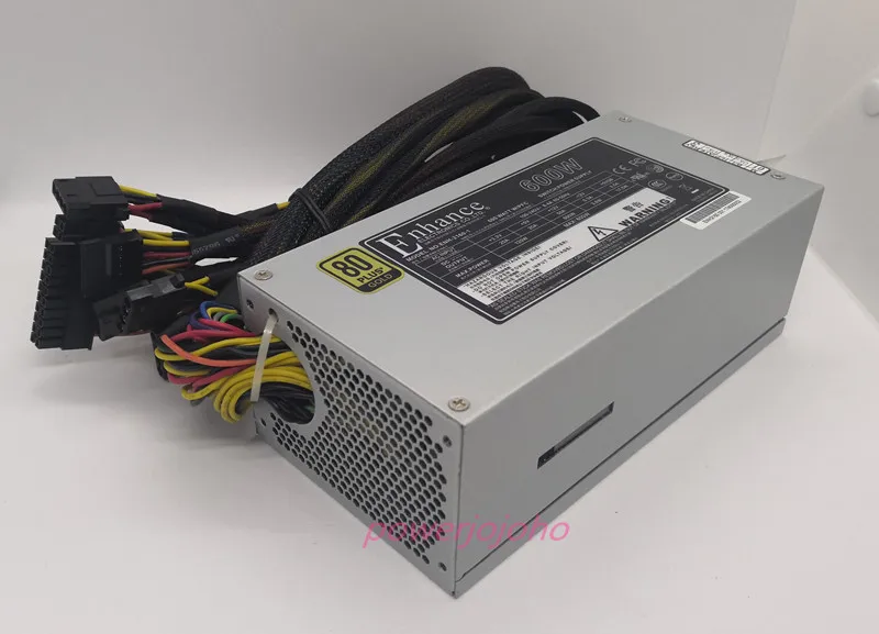Высокоэффективная стойка 600 Вт блок питания 2U промышленный сервер PSU ENH2160 с переключателем 100-240 в активный PFC 80PLUS