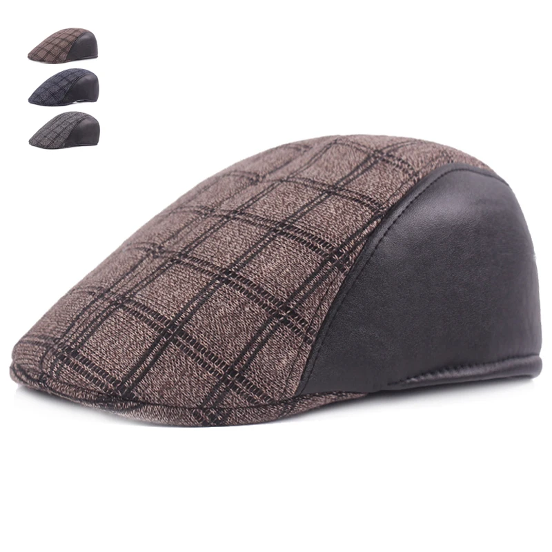 Повседневные Зимние береты шапки Новые унисекс теплые для мужчин и женщин