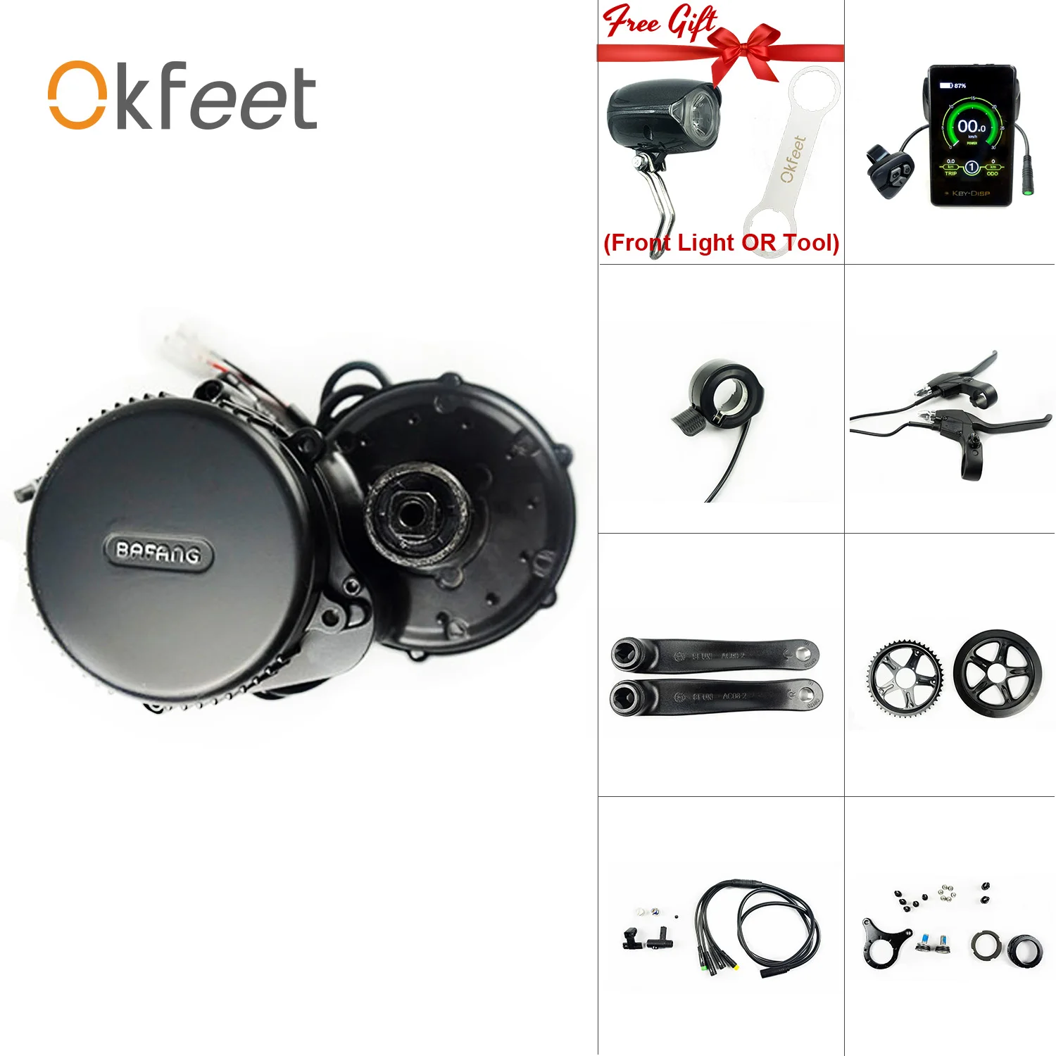 Bafang 8fun BBS01 36V 350W 850C дисплей E велосипед Средний привод мотор электрический ebike