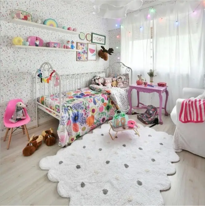 Большие круглые печенье детские игровые коврики Tapete Infantil Детская комната Декор