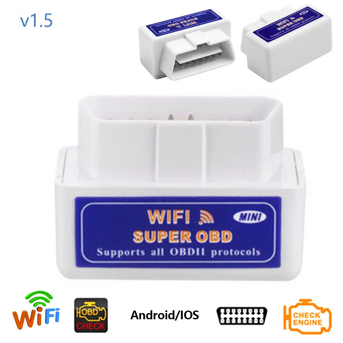 Dewtreetali V1.5 ELM327 PIC18F25K80 чип автоматический считыватель кодов ELM 327 сканер WIFI для Android