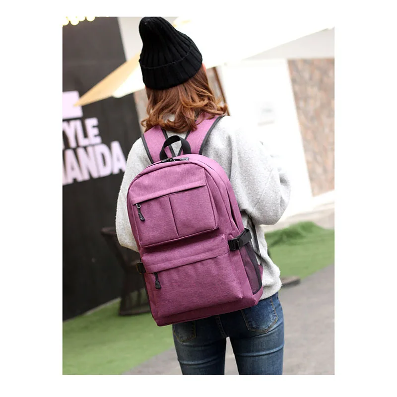 Школьная сумка с USB Зарядное устройство Порты и разъёмы Анти-кражи Бизнес