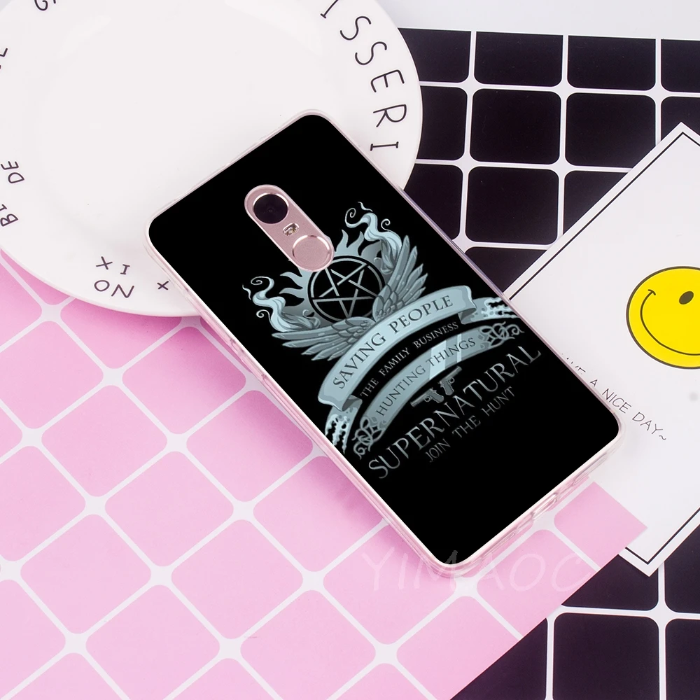 YIMAOC Сверхъестественное SPN Мягкий ТПУ чехол для Xiaomi Redmi 6 4X 5A 4A S2 Note 4 5 Pro Plus Mi 8 9 SE A2 A1