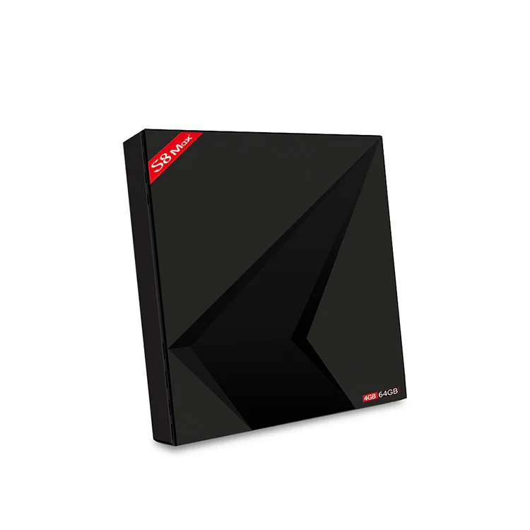Смарт ТВ-бокс S8 MAX Plus Android 9 0 RK3328 двухдиапазонный 2 4g/5 0g WIFI 4 Гб 64 3D 4K HD 100M LAN USB3.0