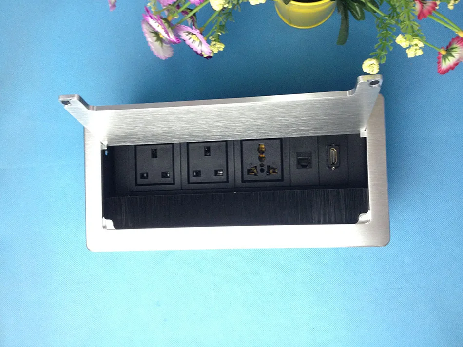 Штепсельная розетка настольная скрытая HDMI Сеть RJ45 для информации офисная