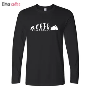 Мужская зимняя футболка с длинным рукавом и круглым вырезом