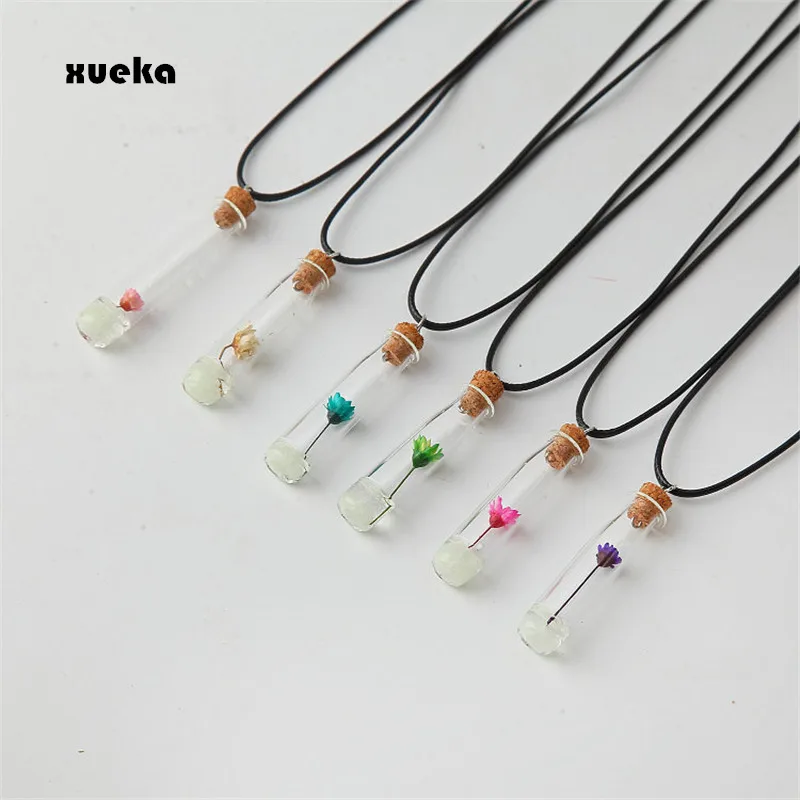 Новое креативное женское ожерелье в пляжном стиле Love hope wish Drift Bottles с подвеской