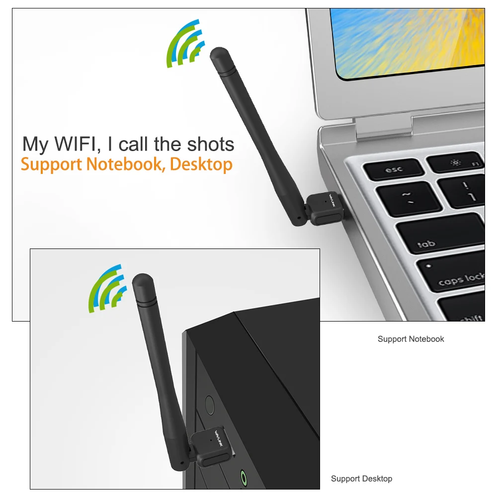Wavlink USB Wifi ключ 5 ГГц usb беспроводной wifi адаптер двухдиапазонный 2 4G/5G сетевая карта