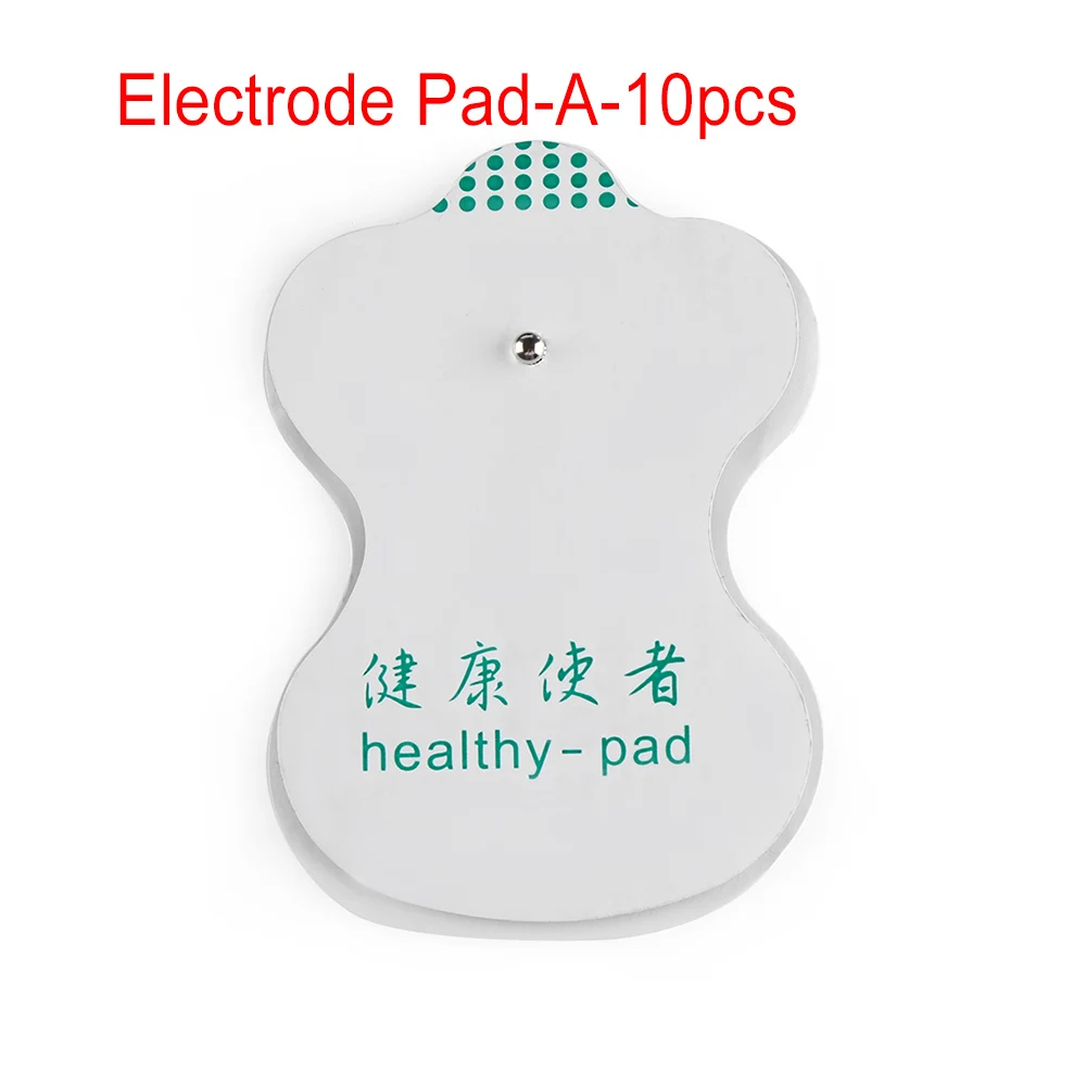Electrode Pad-A-10pc 10/20 шт. электродные подушечки десятки тысяч коврик для акупунктуры для похудения электрическая машина для тела Массажер липкой гелевой Красота инструмент - Цвет: Electrode Pad-A-10pc
