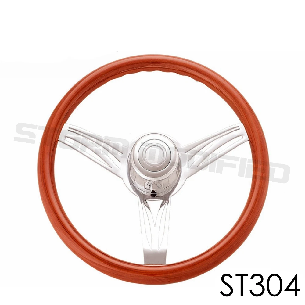 ST304 SuTong грузовик универсальный деревянный 450 мм 18''Classic руль 3 гальванизированная сталь большой автомобиль классический древесины отделка ST304 - Цвет: ST304