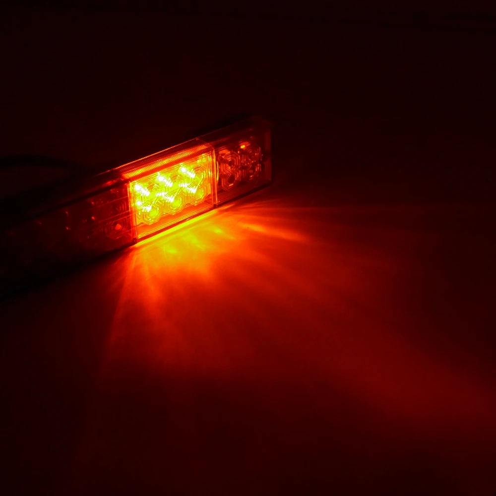 Eonstime 10В-30В 20LED Отражатели ATV для прицепа грузовика из светодиодов, хвостовые световые лампы для автомобиля задние фонари, задний фонарь заднего хода запускается при торможении