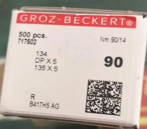 Nm 90 R point 500 шт подлинный ГРОЦ, беккерт DPX5 швейные иглы DP X 5 135X5 134 предлагается Yiwu Праге магазин компании 736750 - Цвет: Nm 90 R point