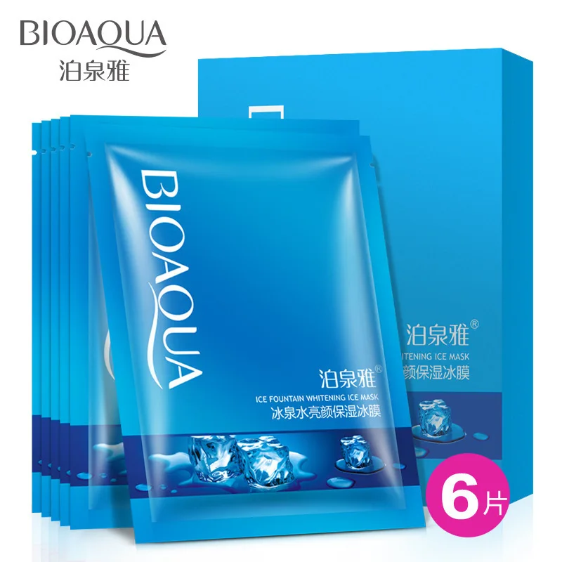 6 шт. bioaqua заморозить маска для лица увлажняющий крем отбеливания кожи поры