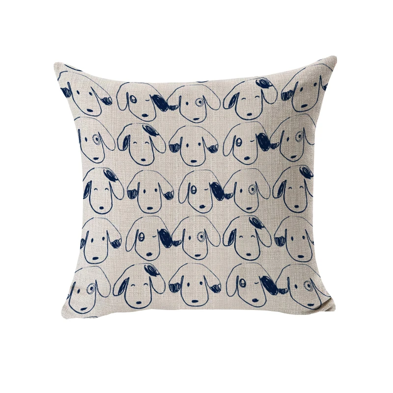 Мультфильм декоративные накидки на подушки плотная ткань хлопок/лен Housse De Coussin