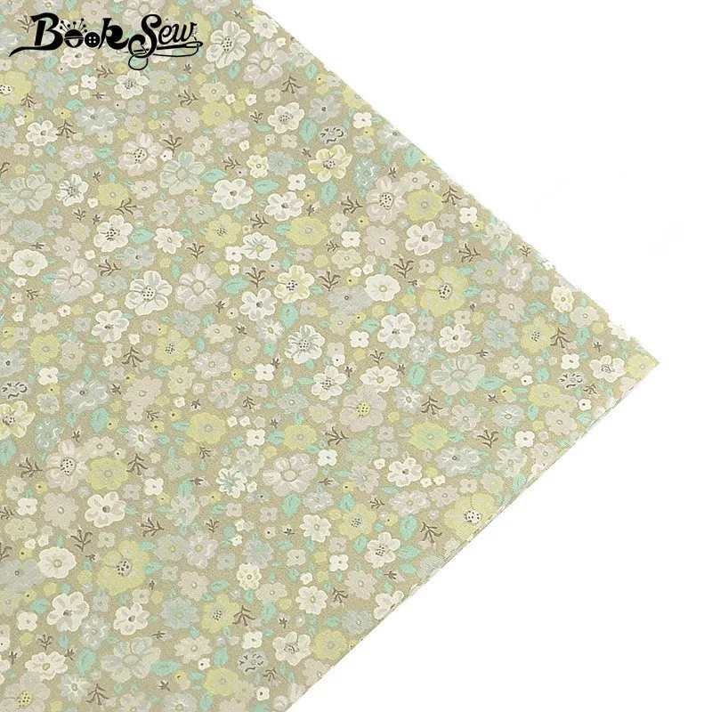 Booksew 100% хлопок саржевая ткань с цветами стеганые одеяла домашнее постельное