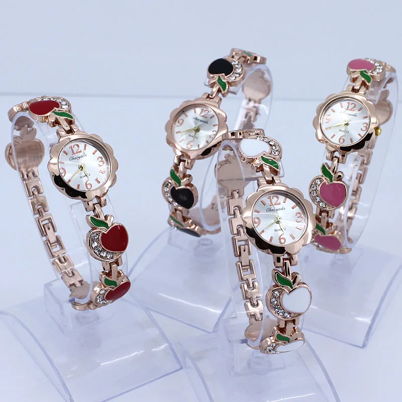 Прямая поставка брендовые новые модные часы из сплава женские для девушек