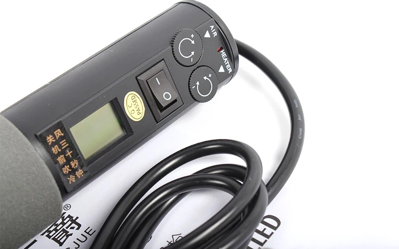 220 В 450 Вт 450 градусов lcd Регулируемая электронная Тепловая фена паяльная станция IC SMD BGA Rework 4 сопла 8018 lcd
