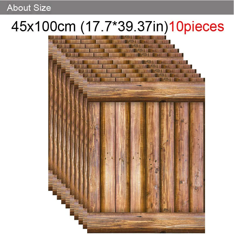 [Fundecor] деревянная настенная бумага, самоклеющаяся для гостиной, спальни, детской комнаты, домашний декор, 3d настенная бумага в рулонах, фрески, наклейки на стену - Цвет: Picture Color