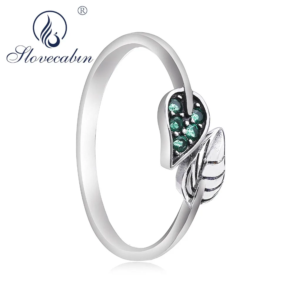 Женское кольцо с листьями slavecabin 925 пробы серебряное Янг 2018|finger ring|spring ringring style |