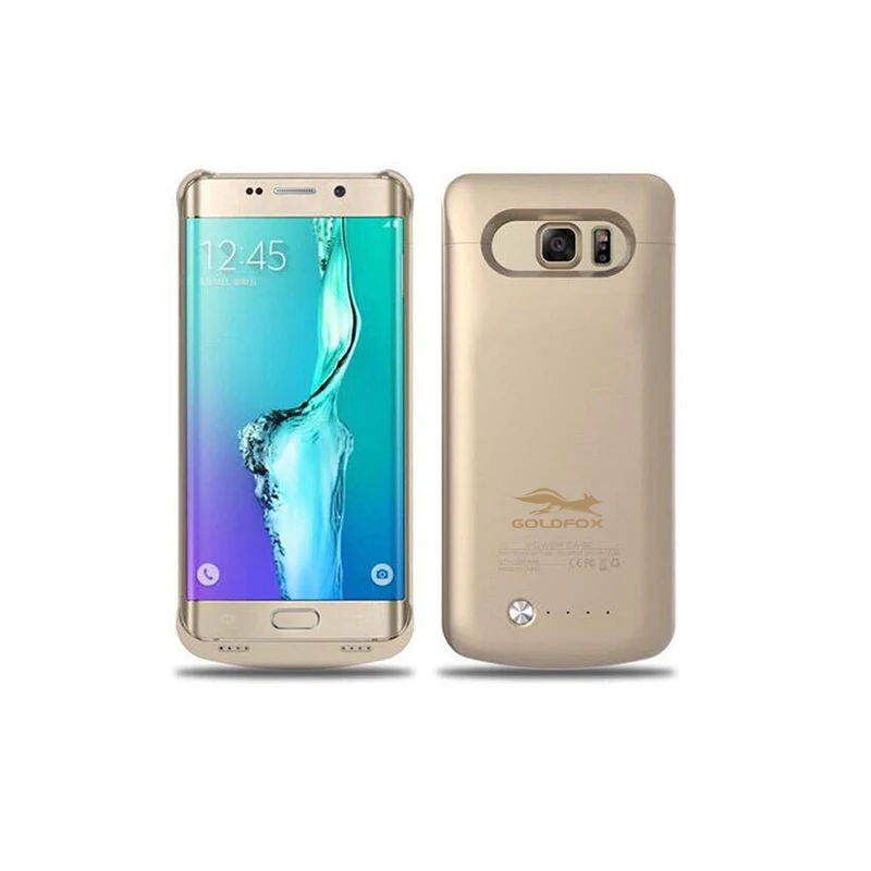Для Samsung Galaxy S6 Edge Plus 4200 мАч Ultra Slim портативный Резервное копирование Внешняя батарея зарядное устройство чехол G9250 запасные аккумуляторы для телефонов - Цвет: Золотой