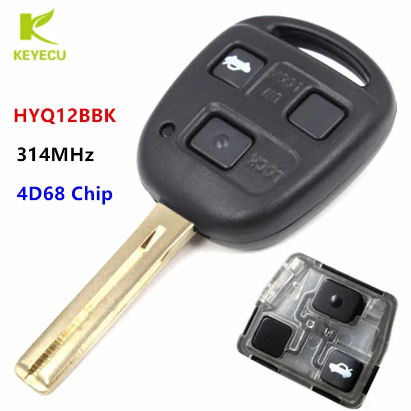 KEYECU запасной дистанционный ключ брелок от машины 314 МГц Chipped 4D68 для Lexus LS430 2001 2006 SC430