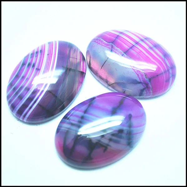 10PCS PINK Agate CABS natural gem stone cabochons new designs beadscabs diy jewelry making accessories size 18x25mm oval shapes | Украшения