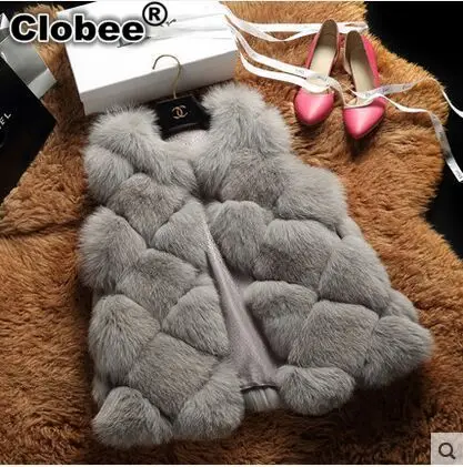 6XL 2018 зимнее пальто для женщин импортный цельный жилет из лисьего меха