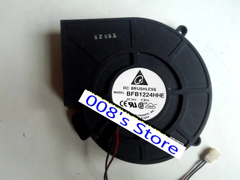 

Radiator CPU Cooler Fan For Server Inverter Projector BFB1224HHE 24V 0.90A 125*125*34mm Centrifugal Turbo Blower 2 Pins